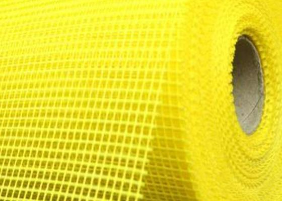 Желтый материал Buliding ячеистой сети стеклоткани коррозионной устойчивости 1m